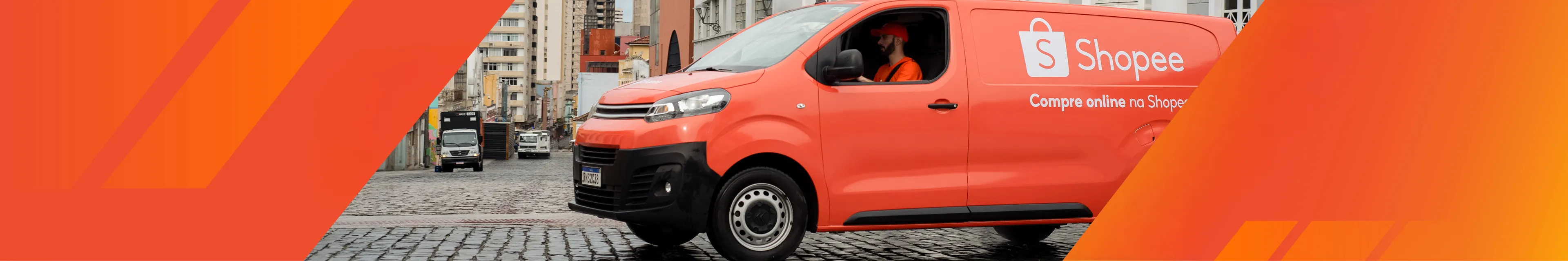 A Shopee Driver in a car