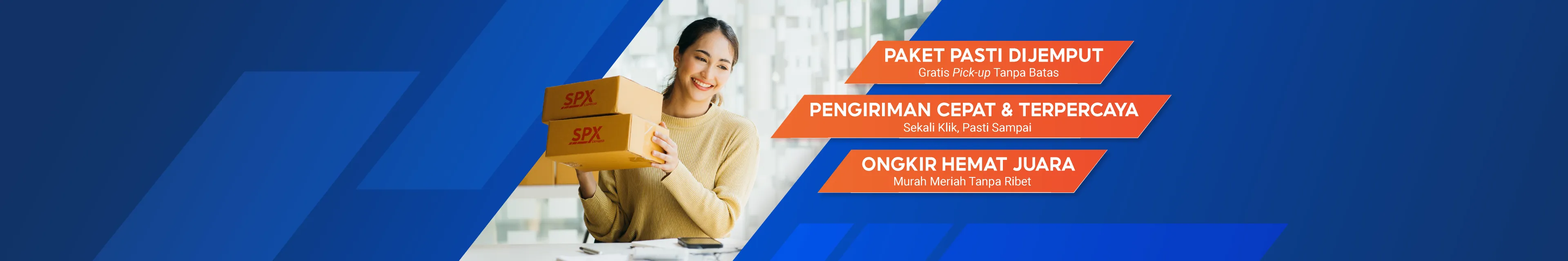 Paket pasti dijemput, pengiriman cepat & terpercaya, ongkir hemat juara