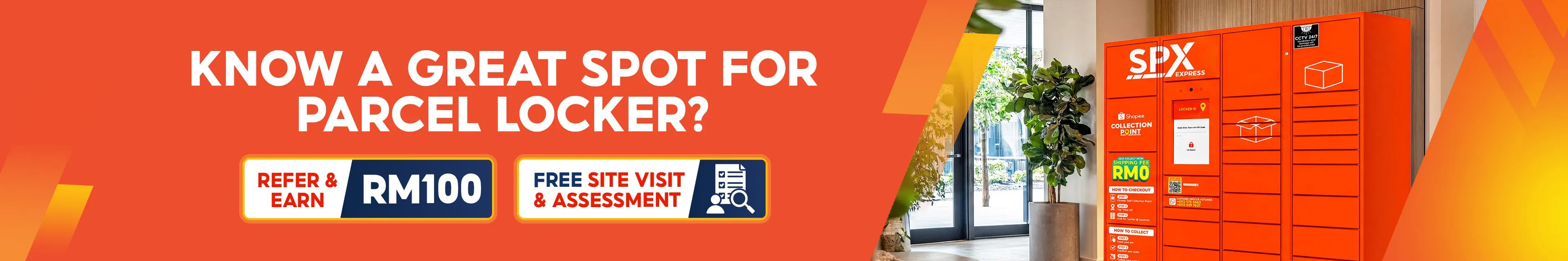 Refer kawasan kediaman, bangunan pejabat, universiti, atau lokasi bertrafik tinggi yang sesuai untuk pemasangan loker dan nikmati ganjaran!