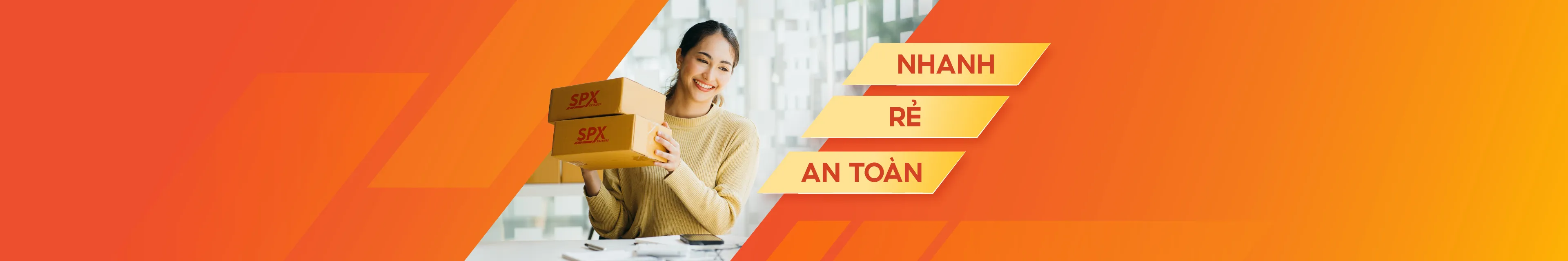 Gửi hàng nhanh chóng với SPX: lấy tận nơi, giao tại điểm, phủ sóng 34 tỉnh thành, theo dõi real-time, an toàn tiện lợi.