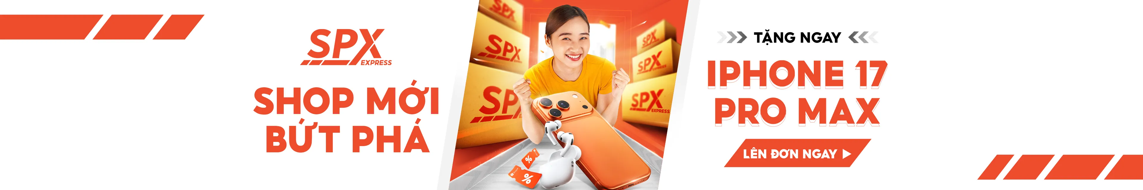 Shop mới tạo đơn cùng SPX, bứt phá kinh doanh – Nhận ngay iPhone 17 Pro Max và quà công nghệ hấp dẫn!