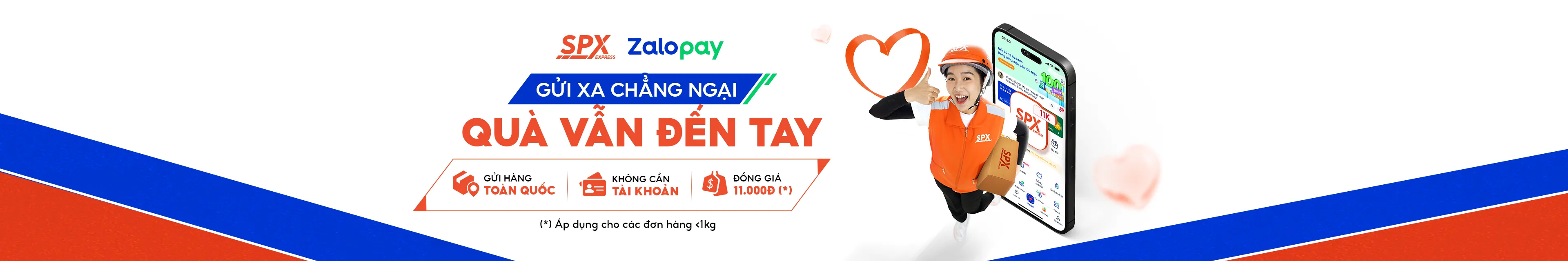 Distance no longer matters! Ship nationwide at only 11K with SPX x ZaloPay.