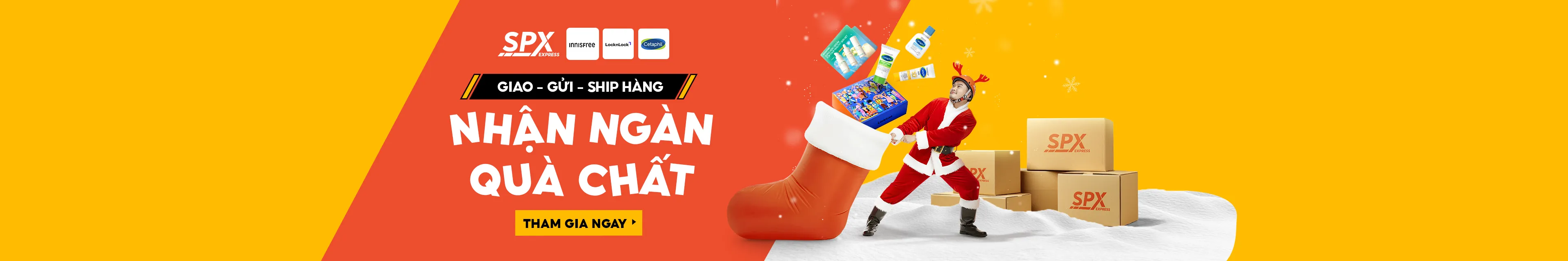 Ship with SPX and grab awesome holiday gifts. Join now to receive special rewards from Innisfree, Lock&Lock, and Cetaphil!