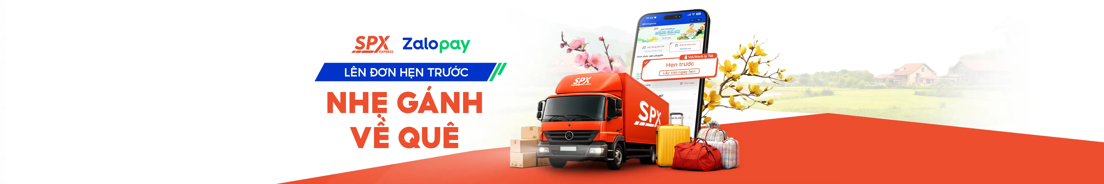 Lên đơn hẹn trước cùng SPX x ZaloPay, gửi hàng sớm – nhẹ gánh về quê, an tâm giao nhanh dịp Tết.