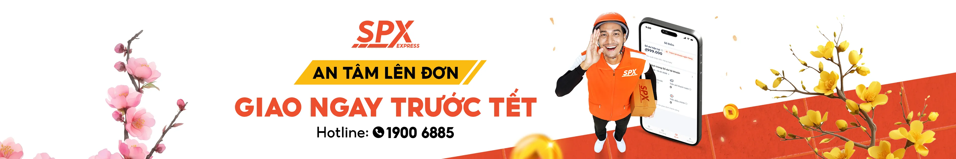 An tâm lên đơn cùng SPX Express, giao hàng nhanh trước Tết, theo dõi dễ dàng, hỗ trợ 24/7 cho shop và khách lẻ.